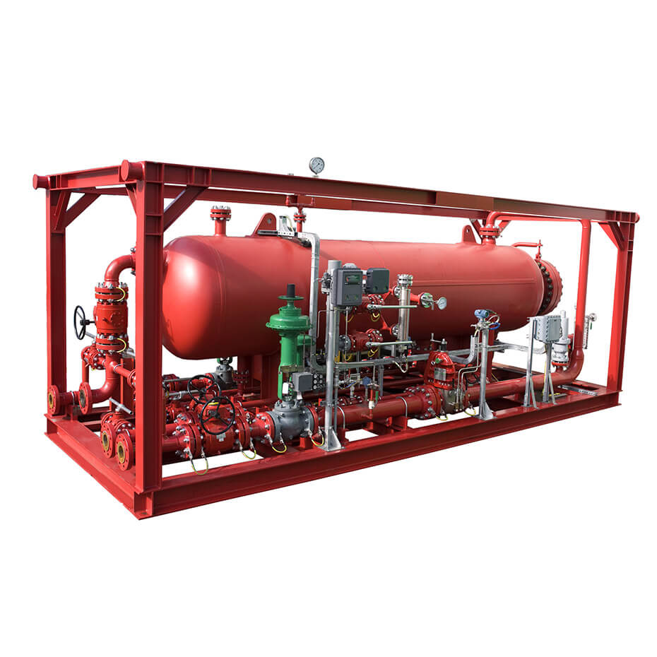 Structure & working principle of three-phase separator