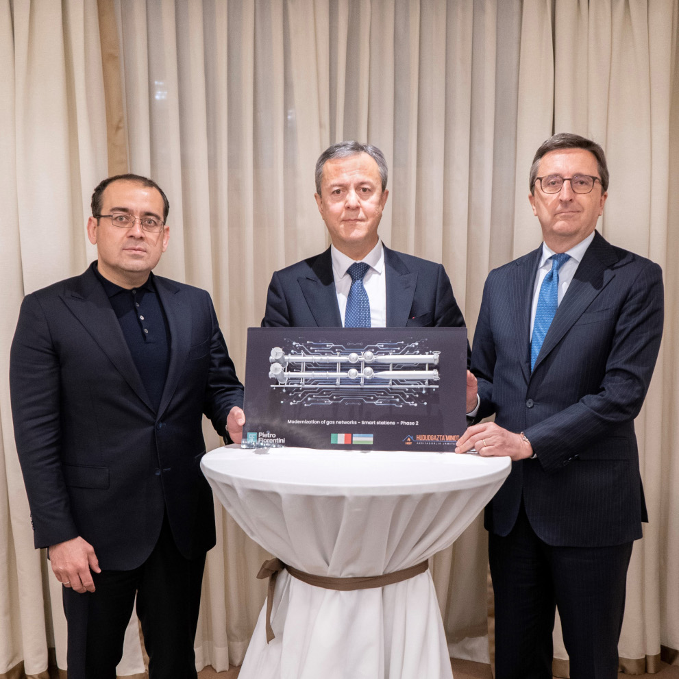 Firmato l’accordo tra il Gruppo Pietro Fiorentini e Hududgazta’minot JSC per la seconda fase del progetto di modernizzazione della rete gas in Uzbekistan