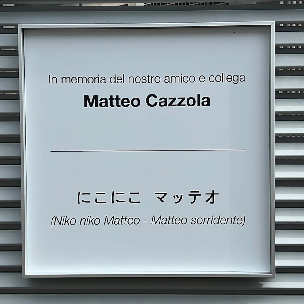 Named after Matteo Cazzola the laboratory for hydrogen experimentation by Pietro Fiorentini