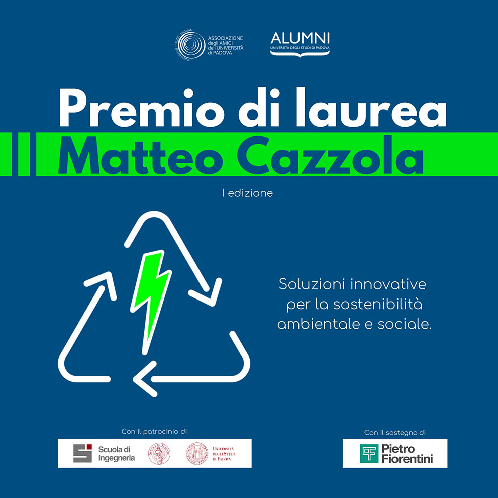 Scholarship and award named after Matteo Cazzola: Pietro Fiorentini funds training for young talent